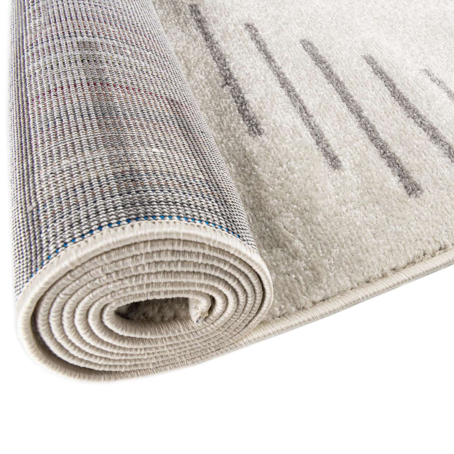 Custom Ivory and Gray Kai Rug