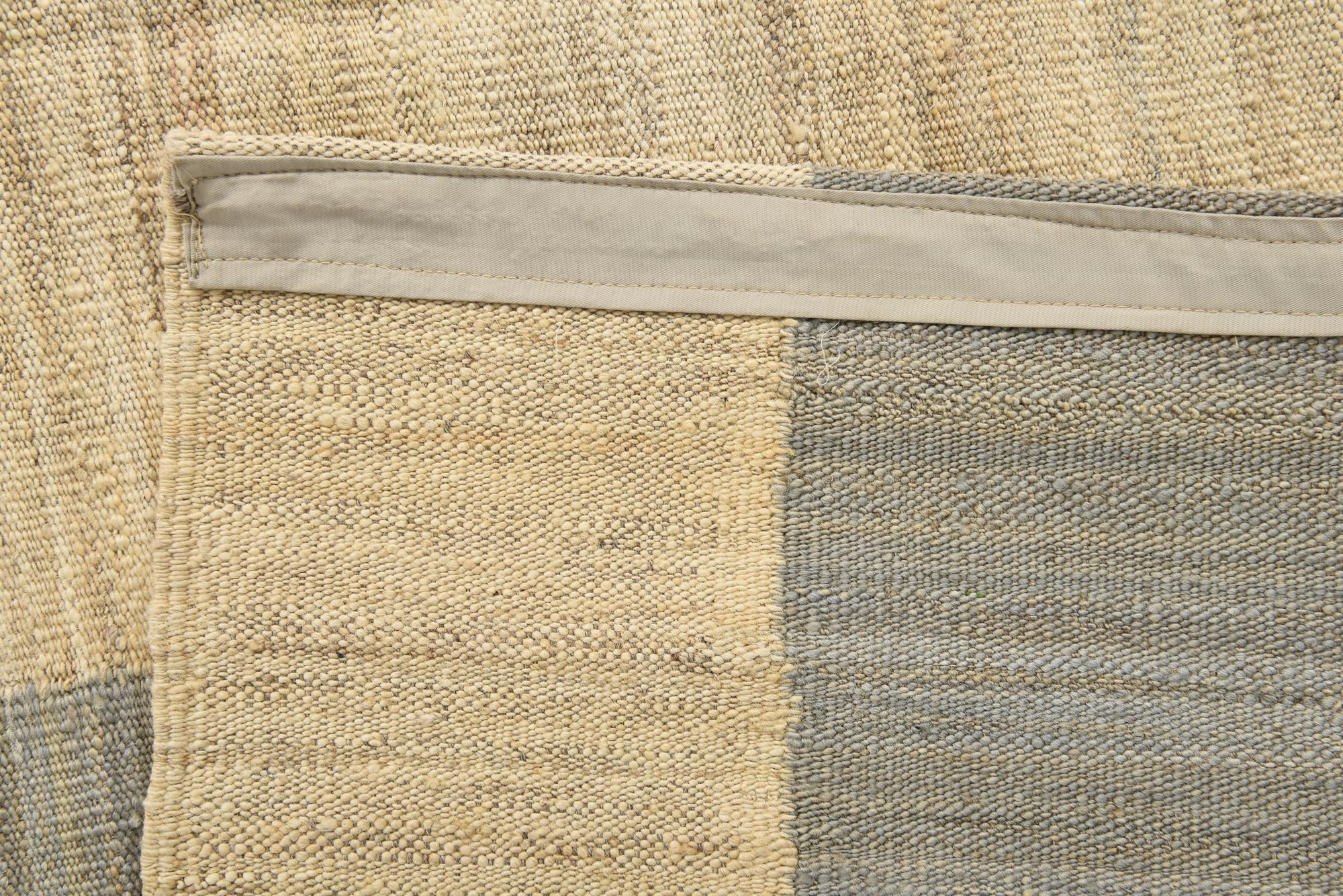 4' 9 x 6' 3 Hand Woven Kilim Modern Wool Rug