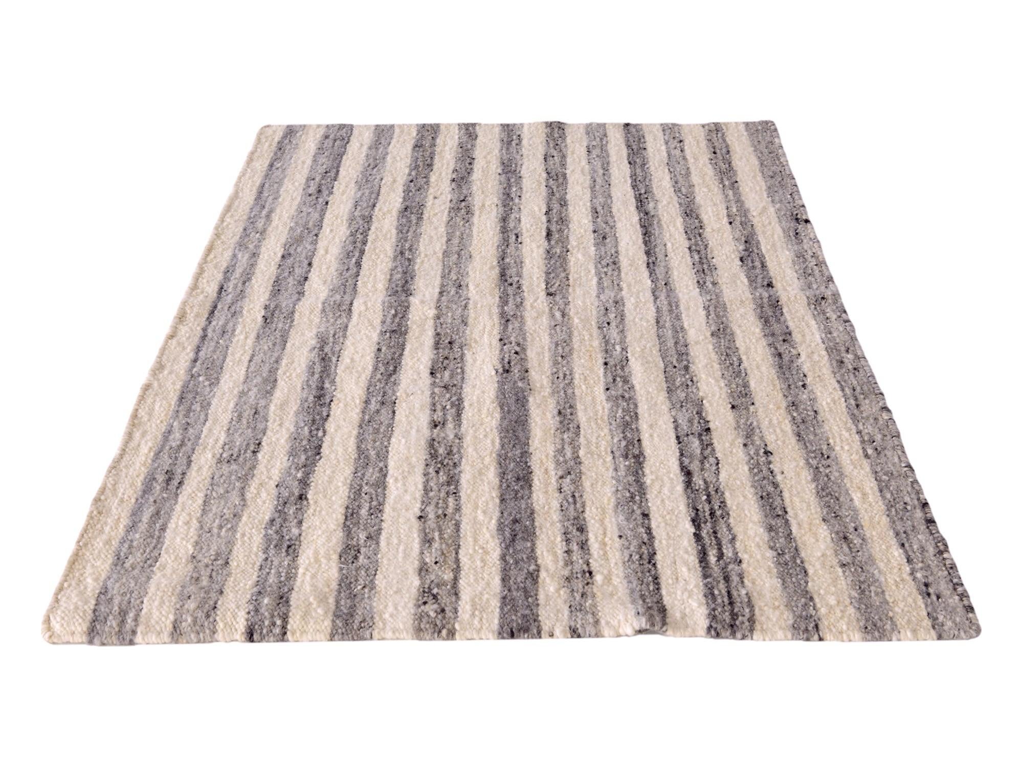 3' 11 x 6' 1 Hand Knotted Moroccan Wool Rug