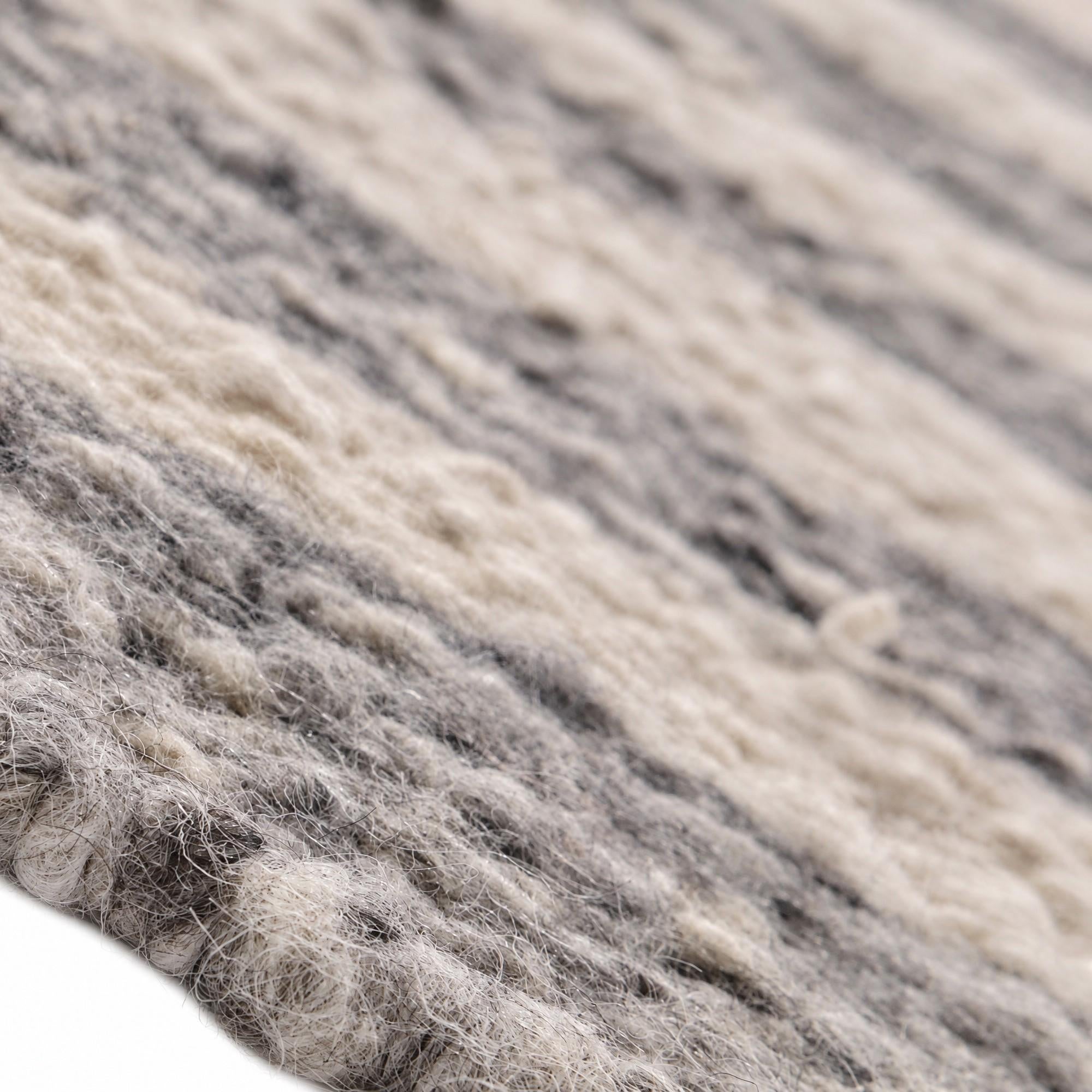 Detail image 8 of 12: 3' 11 x 6' 1 Hand Knotted Moroccan Wool Rug