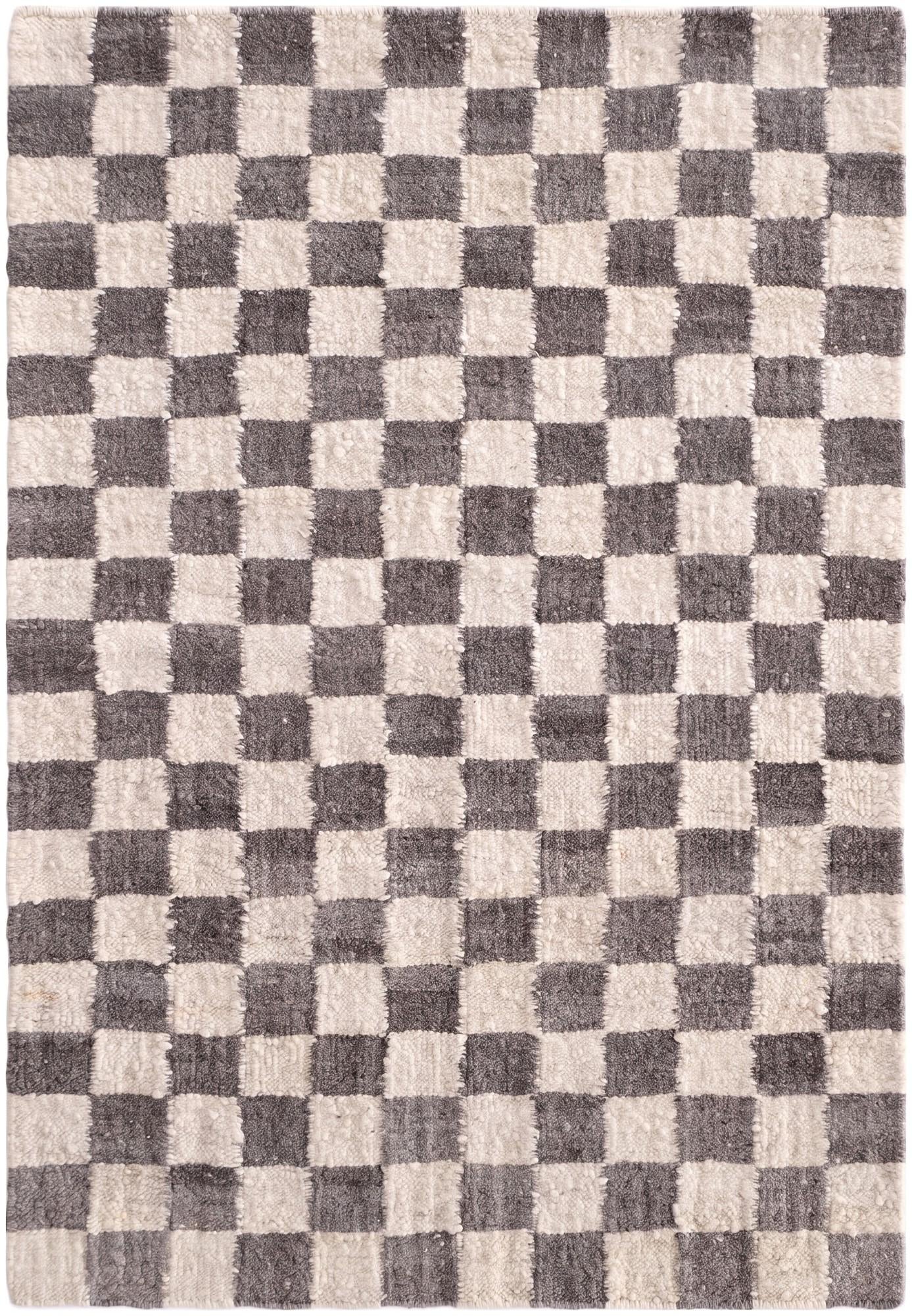 4' 2 x 6' Hand Knotted Moroccan Wool Rug