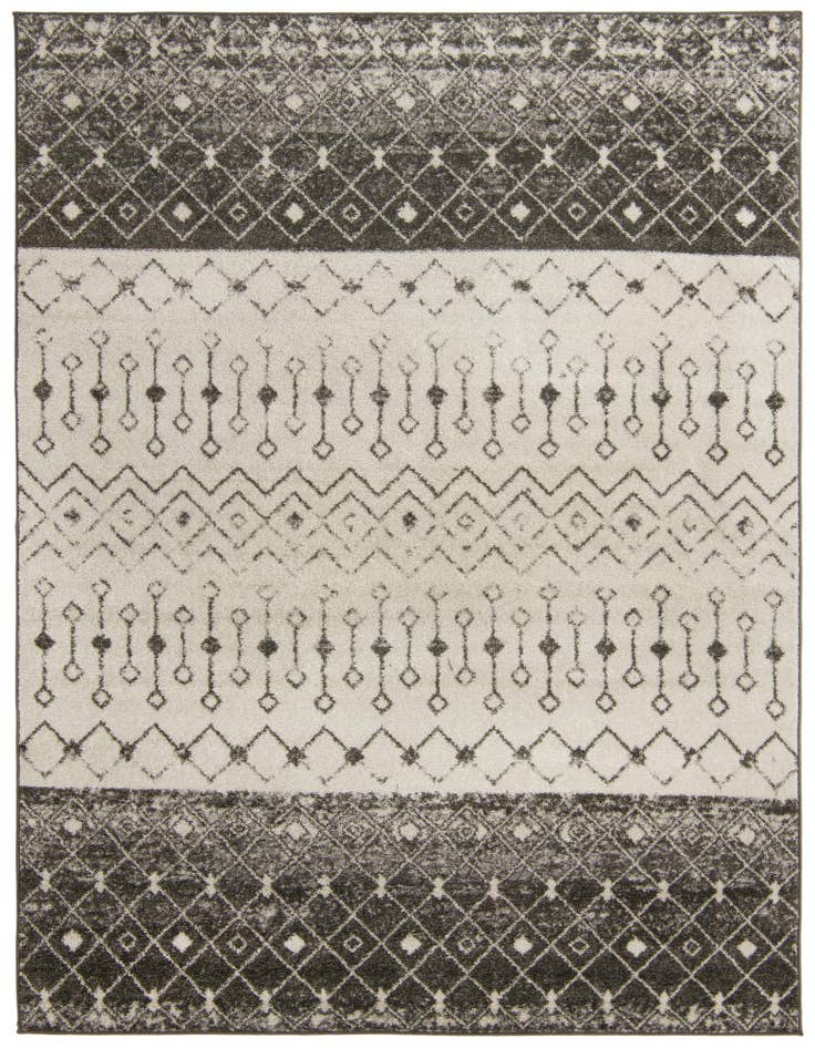 Detail image of 7' 10 x 10' Moroccan Trellis Rug