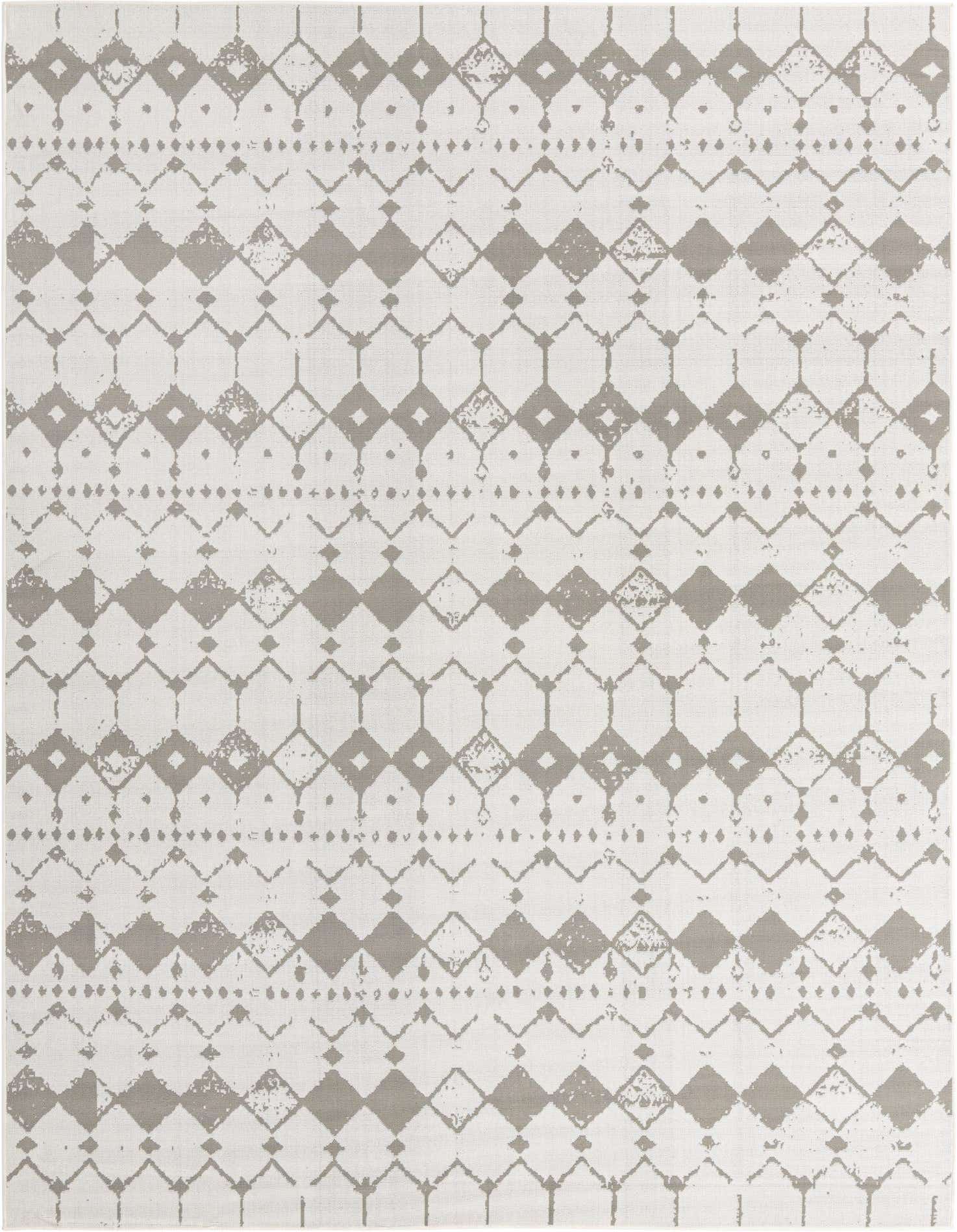 9' x 12' Easy-Clean Lattice Indoor / Outdoor Rug
