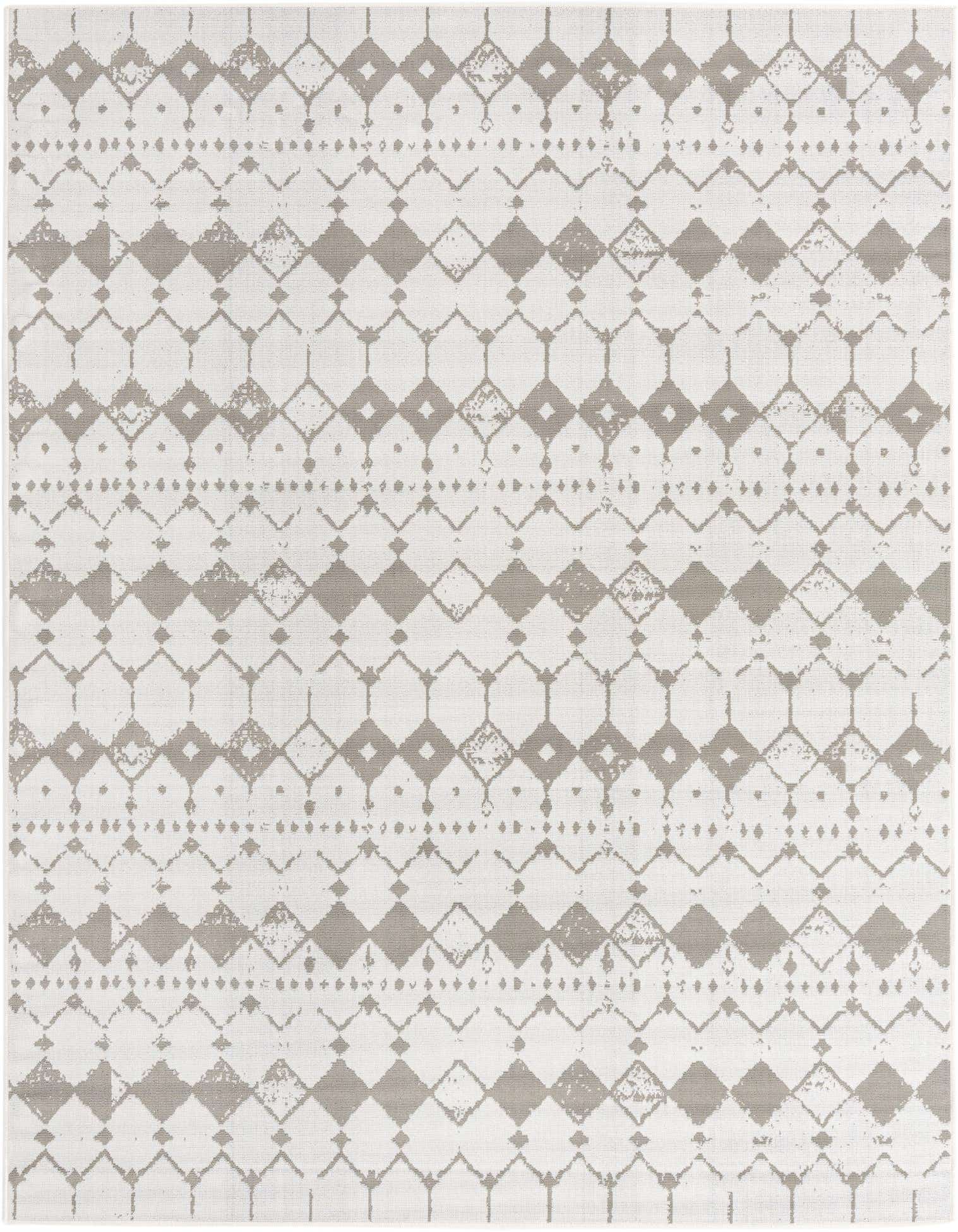 7' 10 x 10' Easy-Clean Lattice Indoor / Outdoor Rug