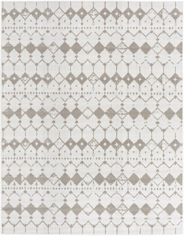Detail image of 7' 10 x 10' Easy-Clean Lattice Indoor / Outdoor Rug