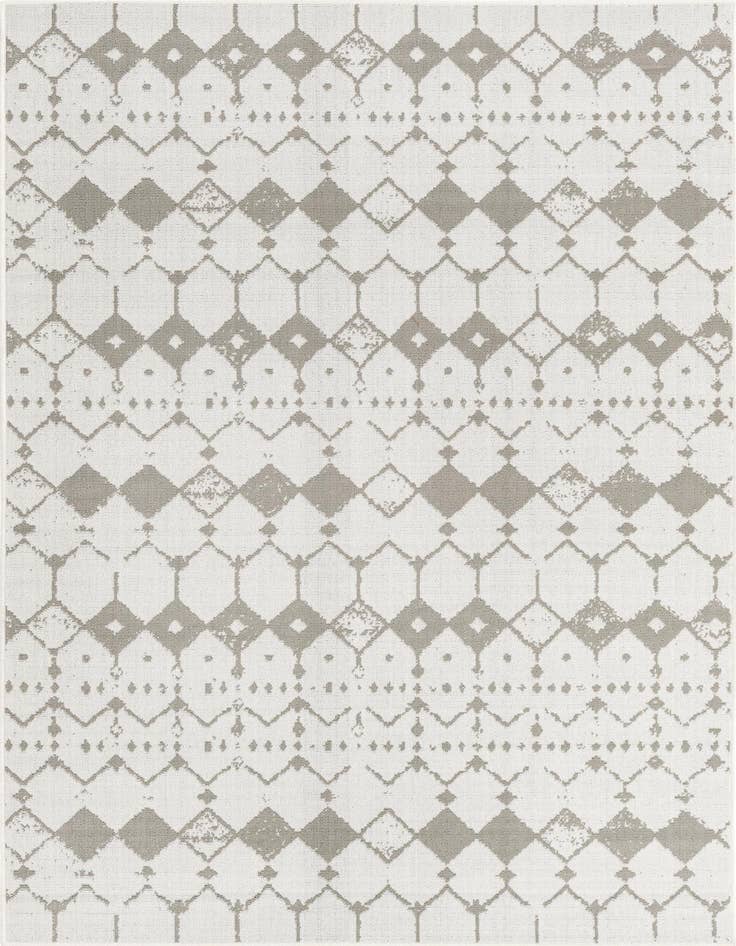 Detail image of 5' 3 x 8' Easy-Clean Lattice Indoor / Outdoor Rug