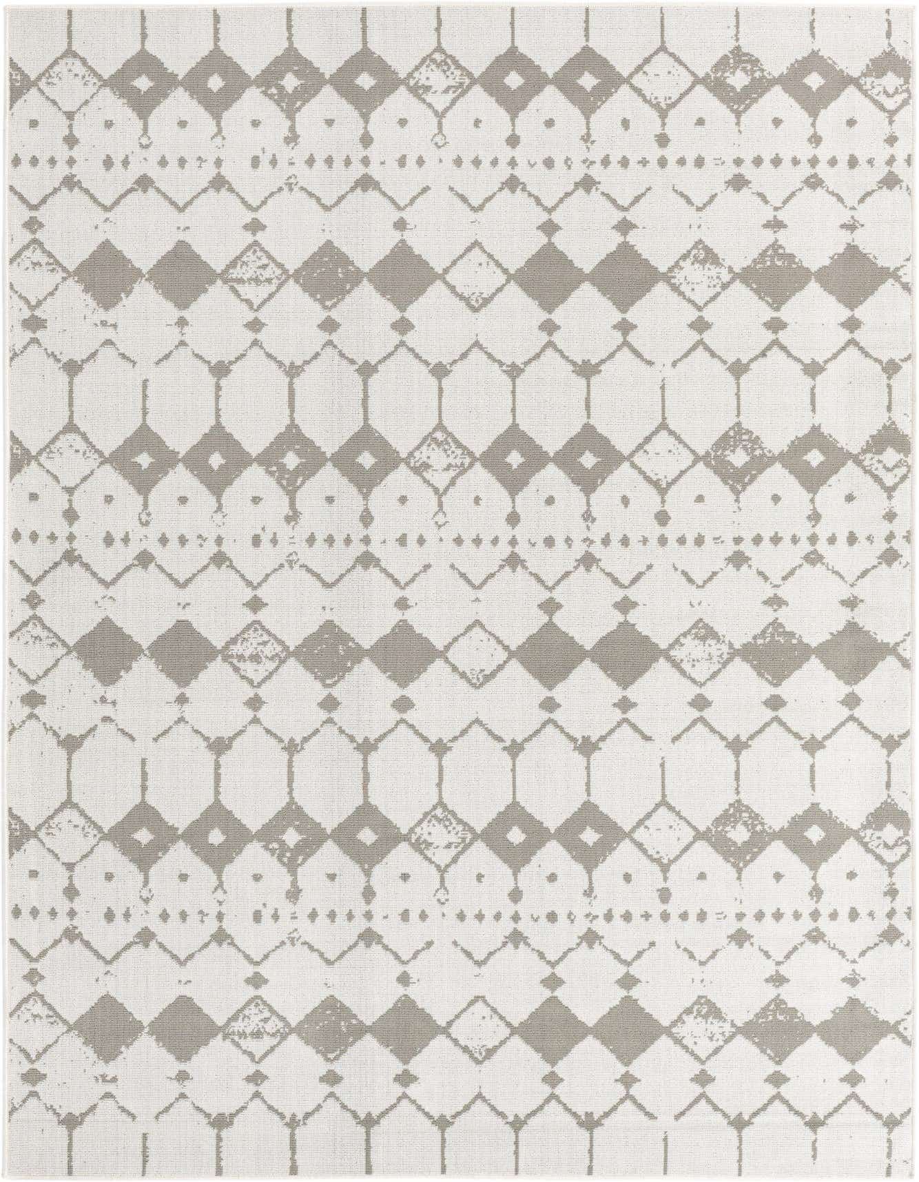 6' x 9' Easy-Clean Trellis Indoor / Outdoor Rug