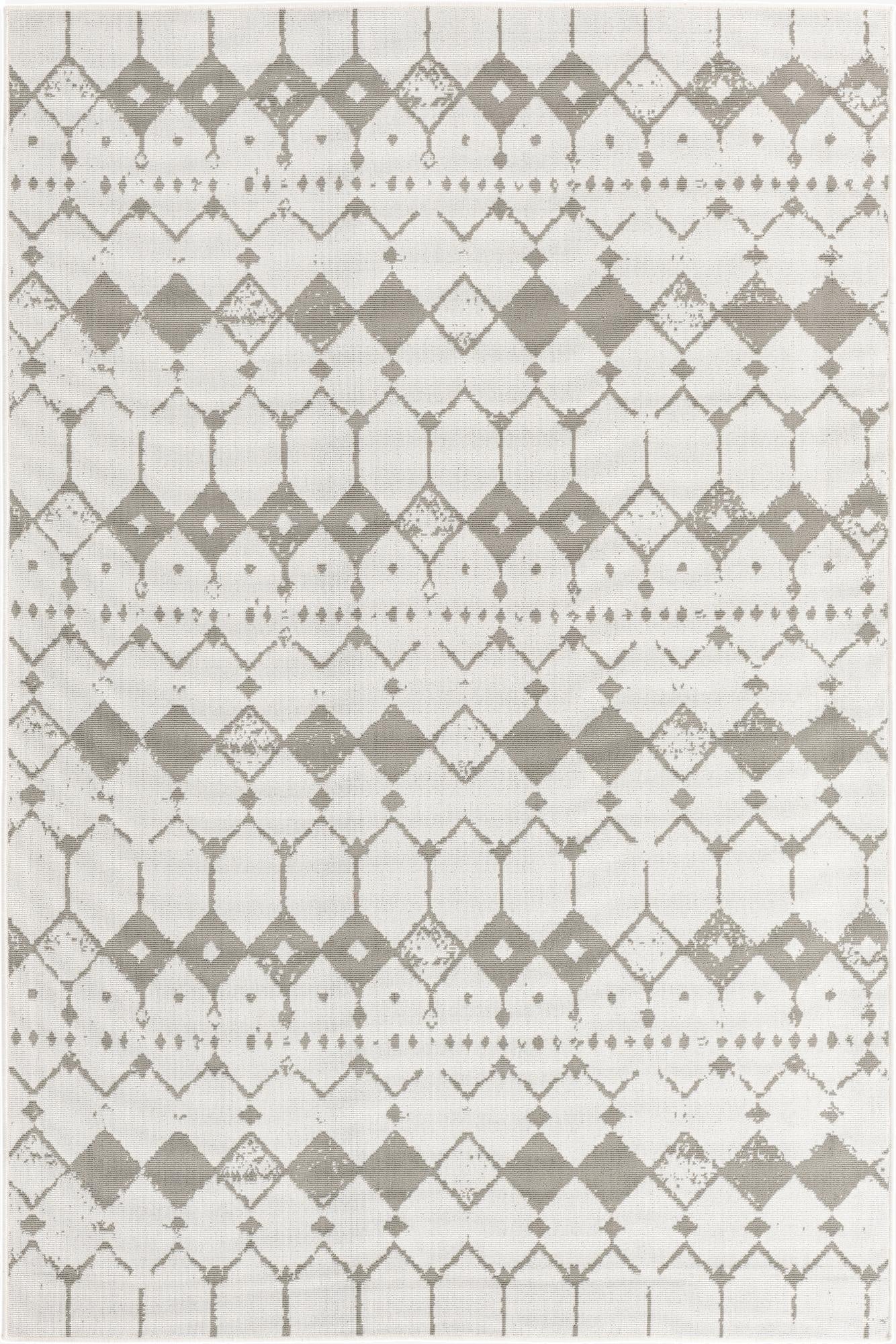 6' x 9'  Washable Trellis Indoor / Outdoor Rug