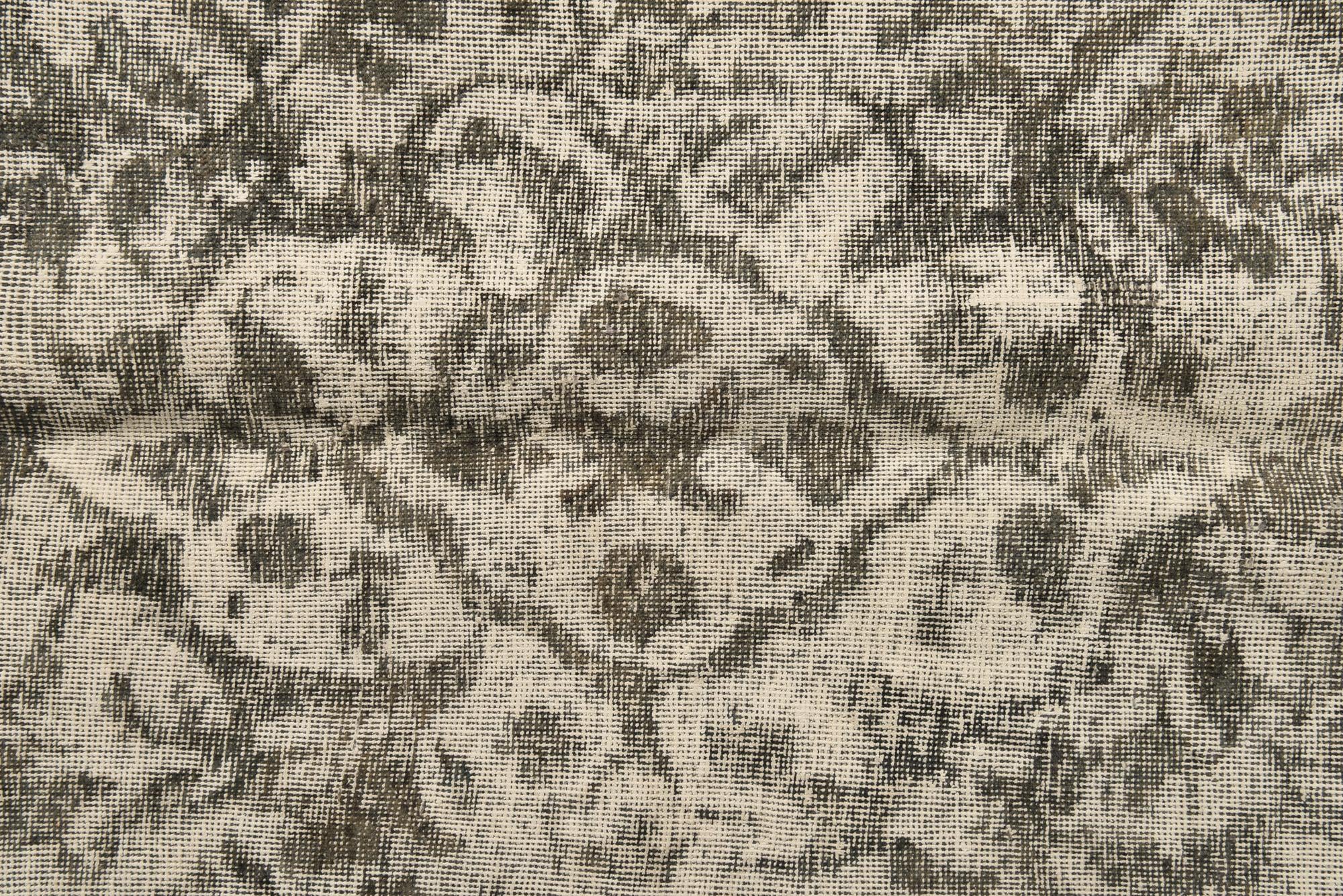 9' 7 x 12' 9 Hand Knotted Ultra Vintage Persian Wool Rug