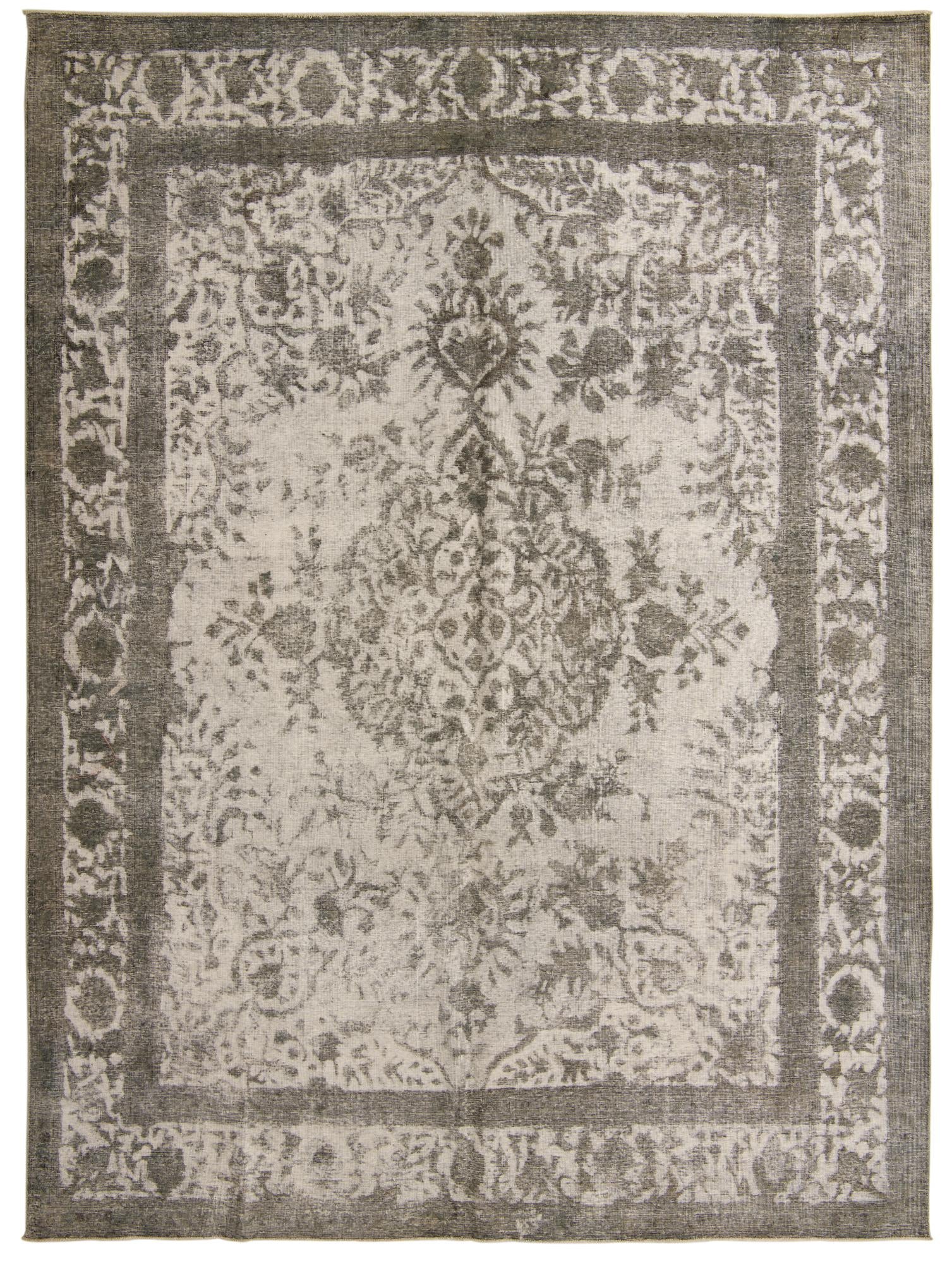 9' 7 x 12' 9 Hand Knotted Ultra Vintage Persian Wool Rug