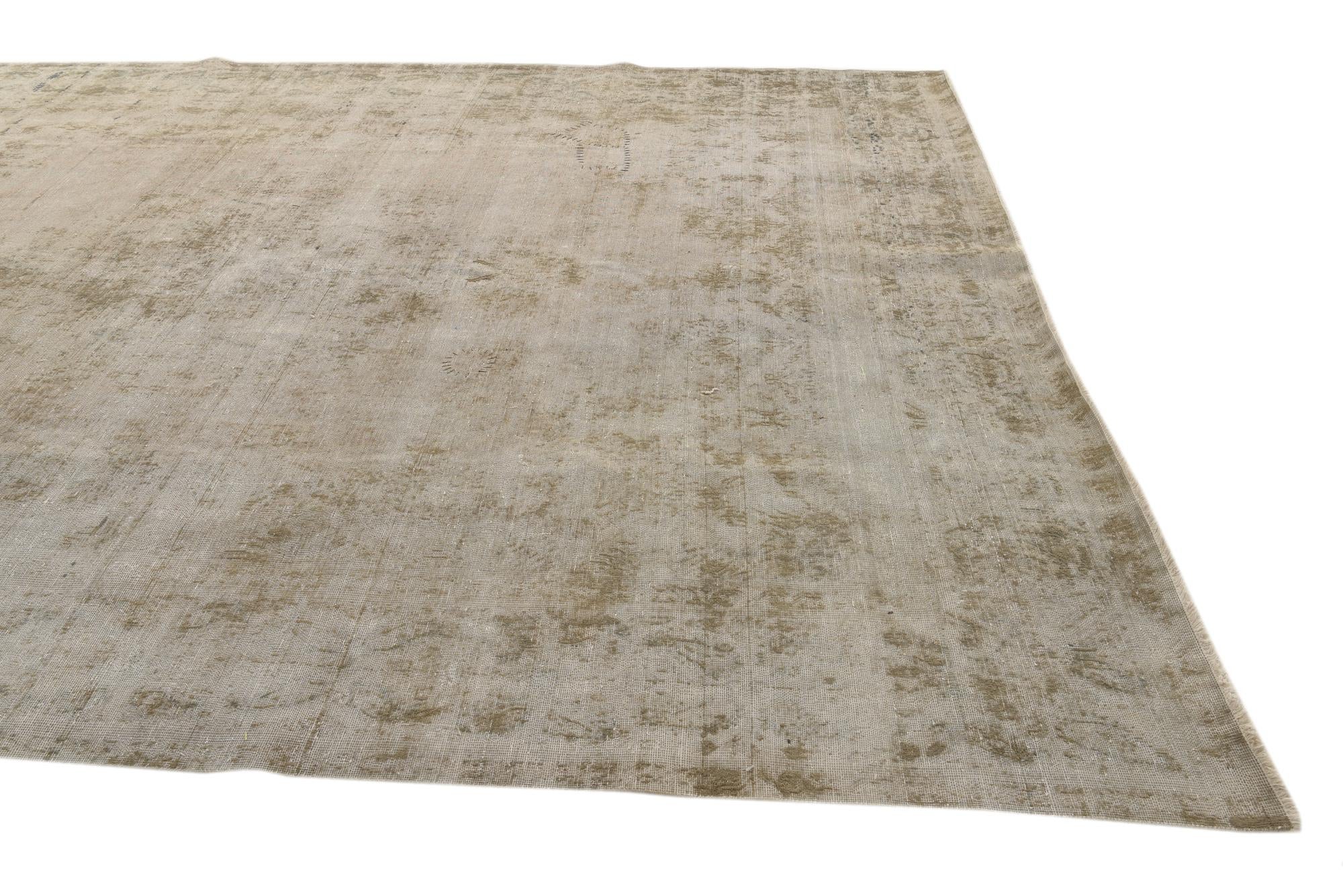 9' 5 x 12' 6 Hand Knotted Ultra Vintage Persian Wool Rug