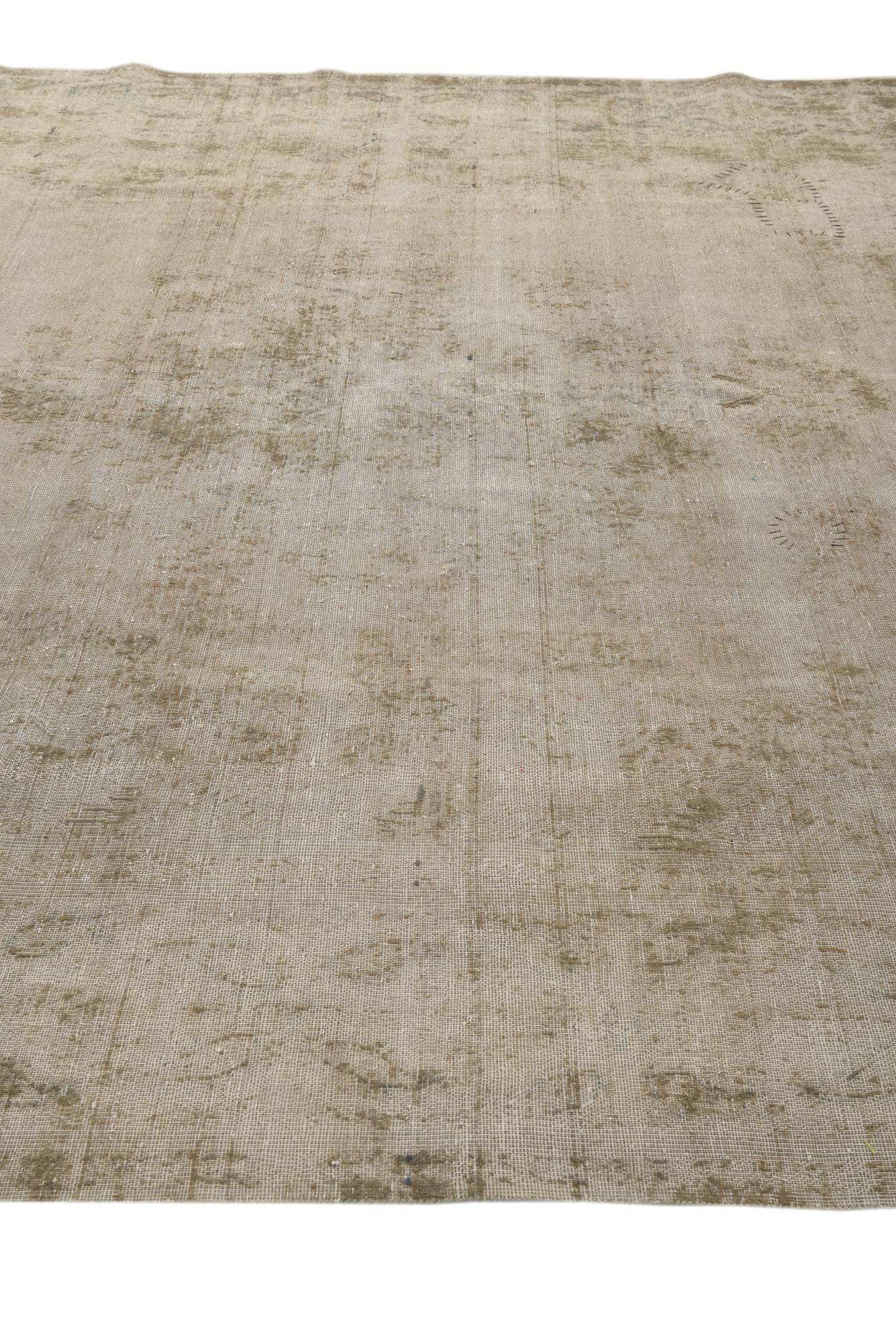 9' 5 x 12' 6 Hand Knotted Ultra Vintage Persian Wool Rug
