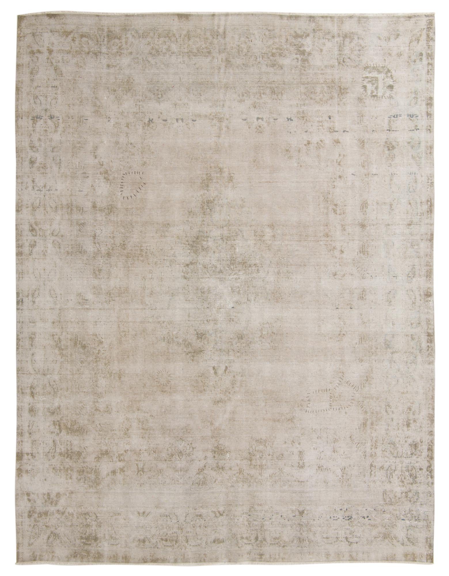 9' 5 x 12' 6 Hand Knotted Ultra Vintage Persian Wool Rug