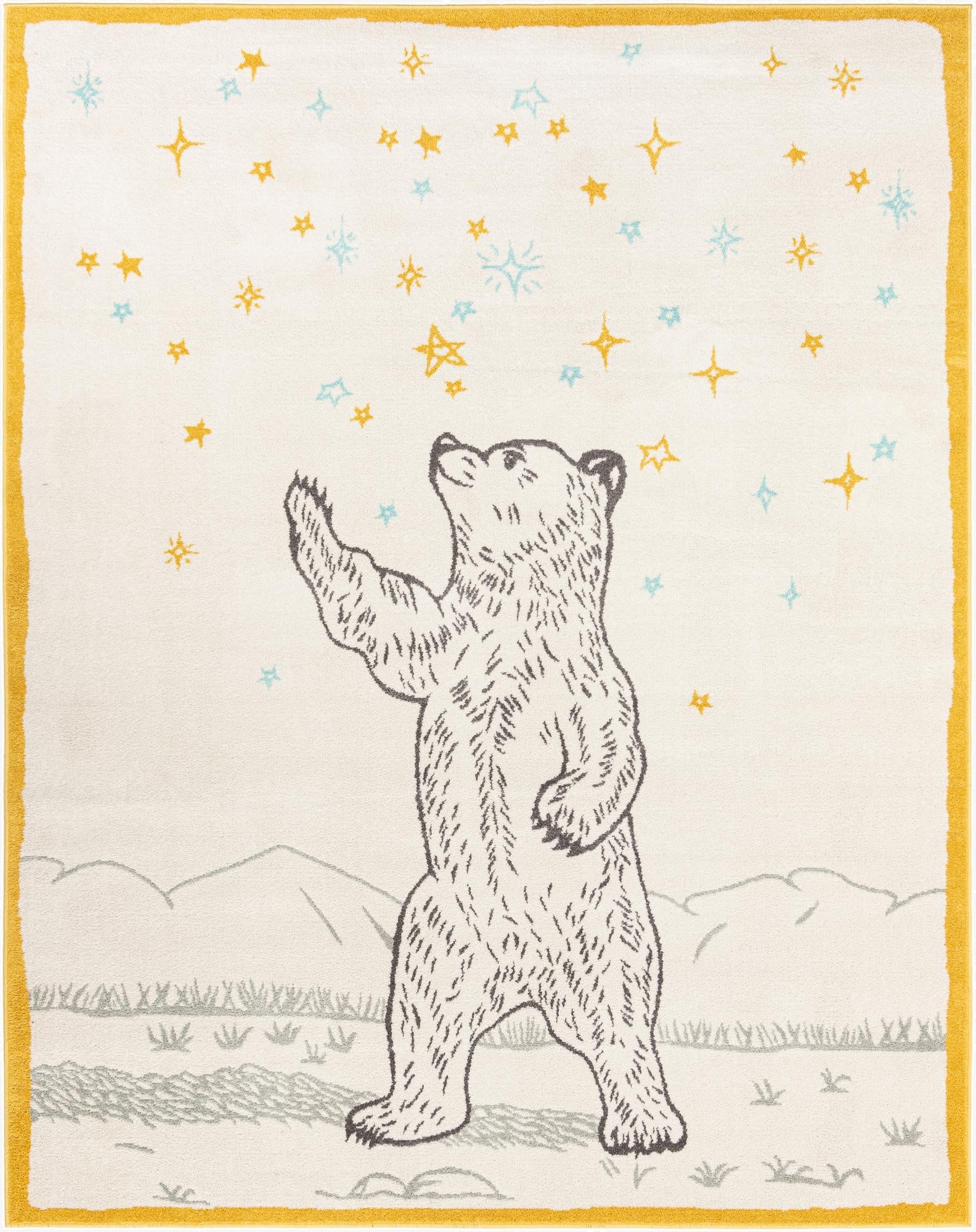 7' 10 x 10' Bear Whimsy Kids Rug