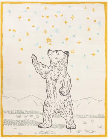7' 10 x 10' Bear Whimsy Kids Rug