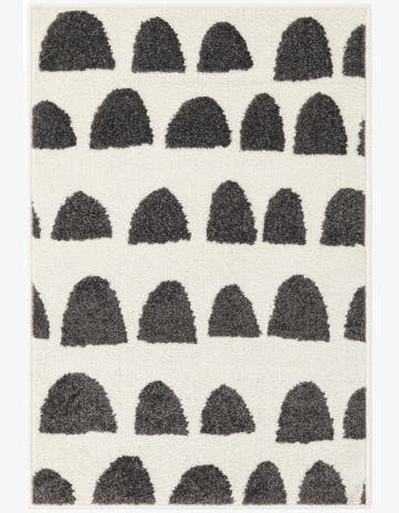 Ivory and Gray Whimsy Kids Rug