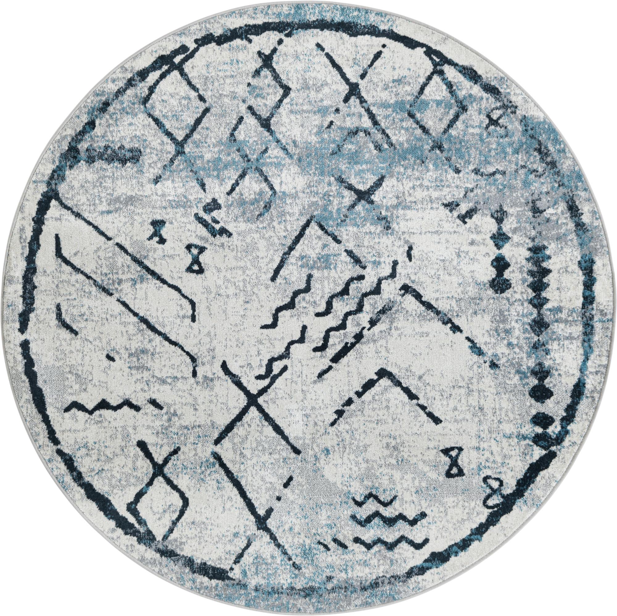 5' 3 x 5' 3 Kamala Washable Round Rug