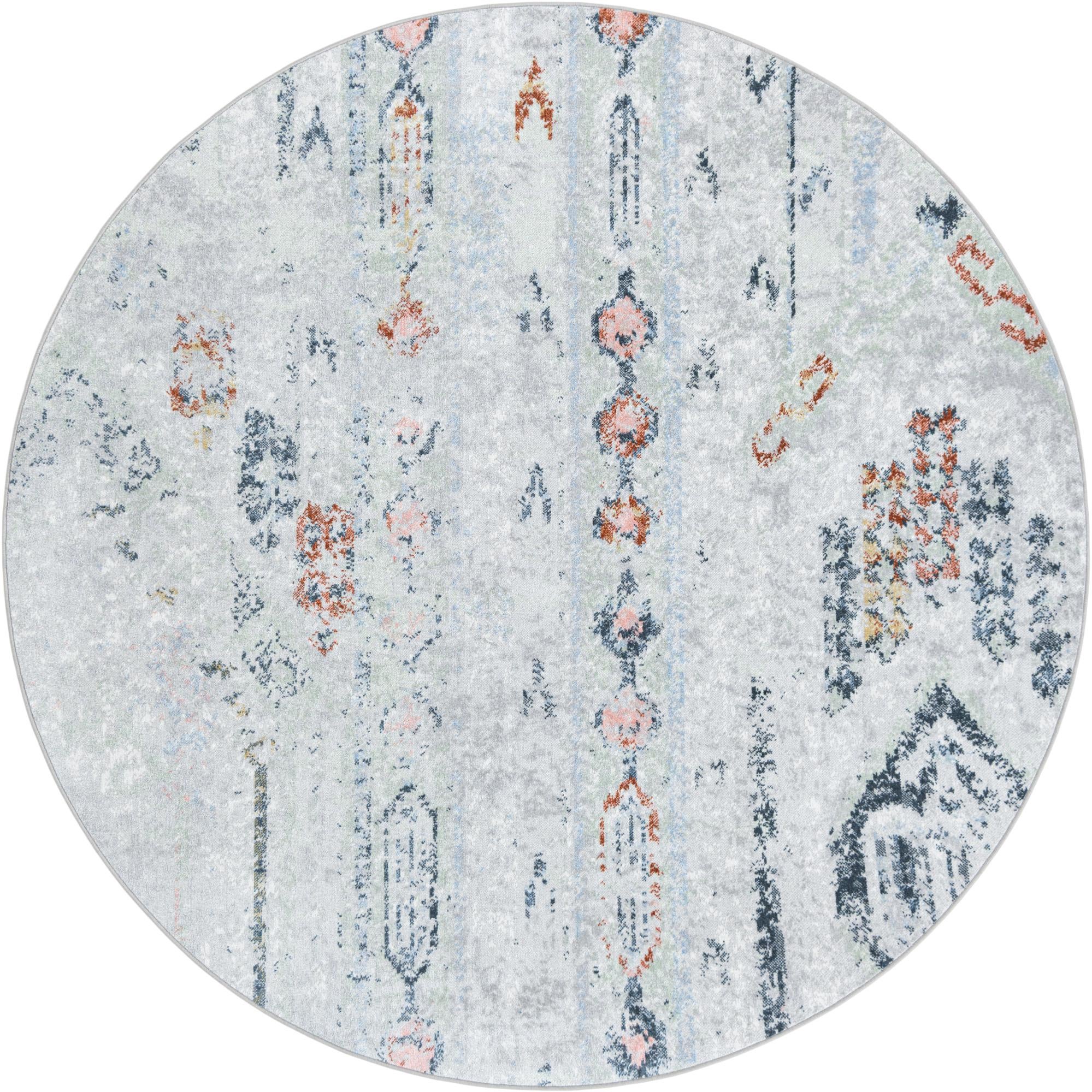 7' 10 x 7' 10 Kamala Washable Round Rug