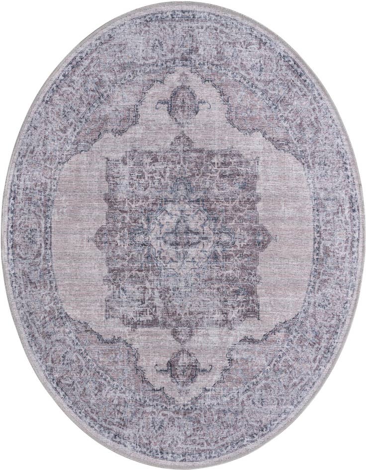 Detail image of 5' 3 x 5' 3 Washable Mangata Round Rug