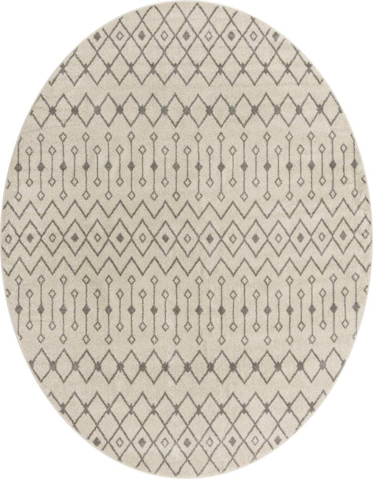 Detail image of 10' x 10' Moroccan Trellis Round Rug