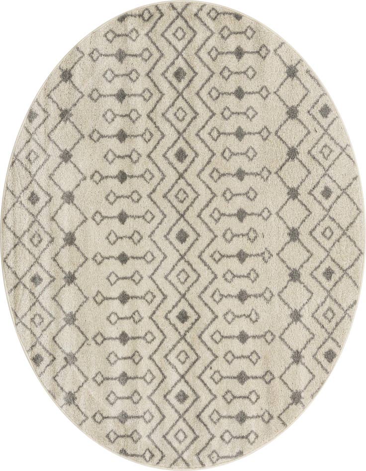 Detail image of 6' x 6' Moroccan Trellis Round Rug
