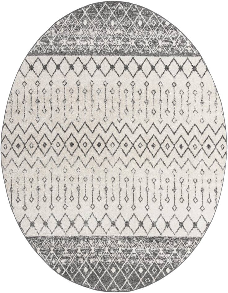 Detail image of 10' x 10' Moroccan Trellis Round Rug