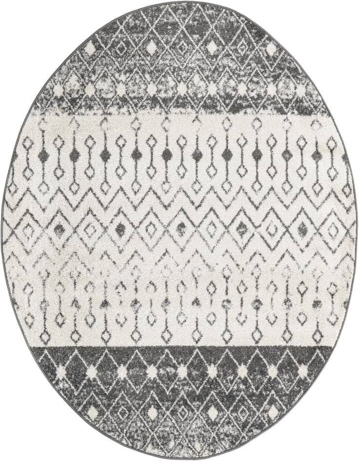 Detail image of 6' x 6' Moroccan Trellis Round Rug