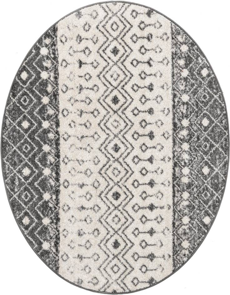 Detail image of 5' 3 x 5' 3 Moroccan Trellis Round Rug