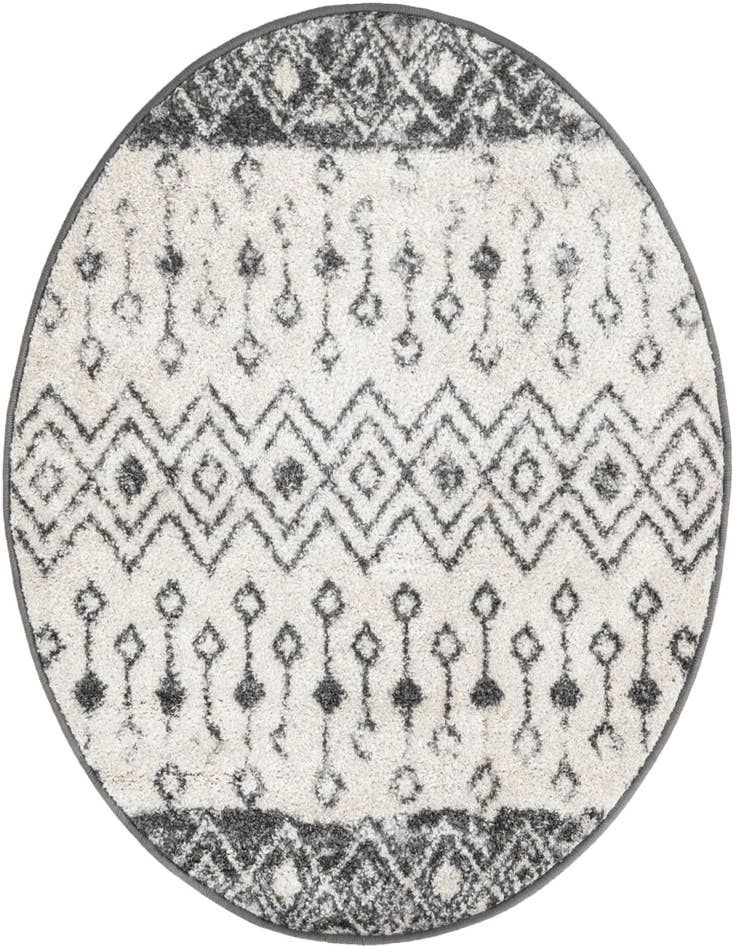 Detail image of 3' x 3' Moroccan Trellis Round Rug