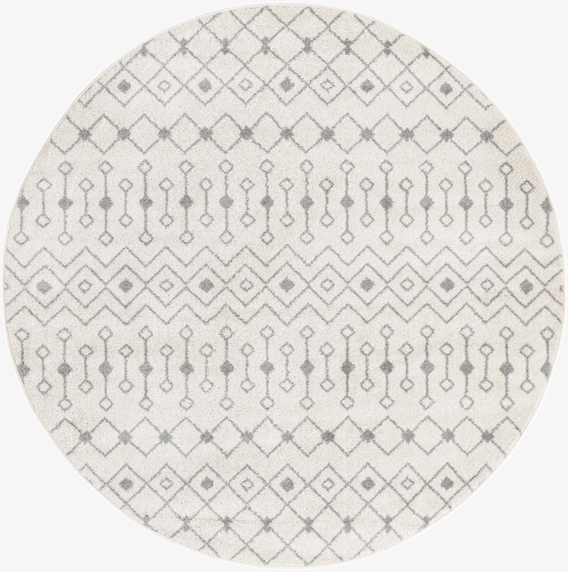 Primary image 7' 10 x 7' 10 Moroccan Trellis Round Rug