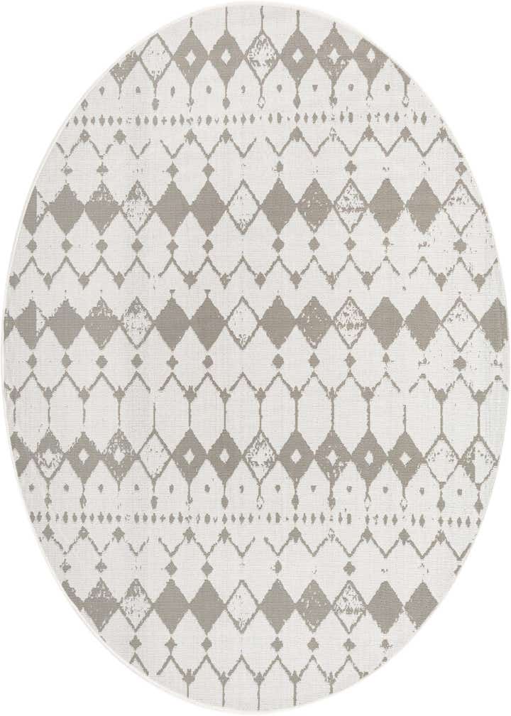7' x 7' Easy-Clean Trellis Indoor / Outdoor Round Rug