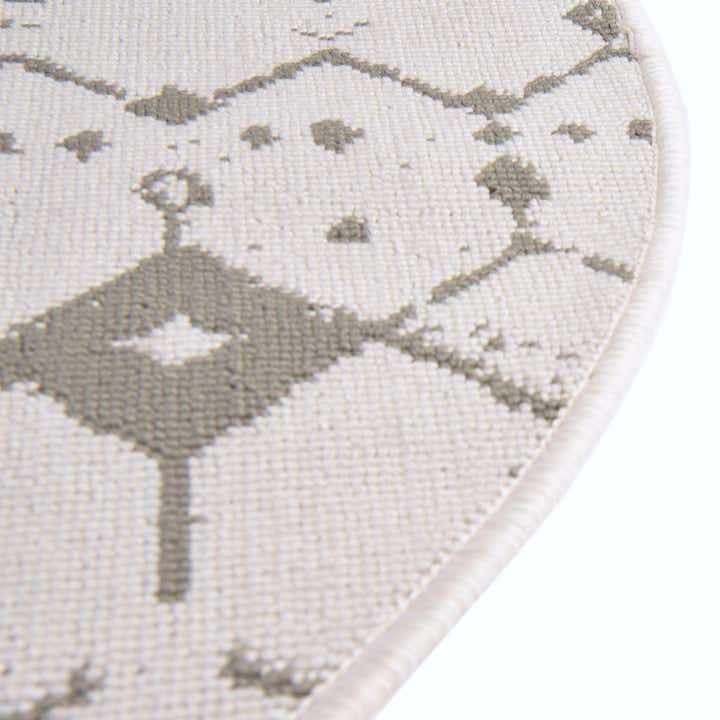 7' x 7' Easy-Clean Trellis Indoor / Outdoor Round Rug