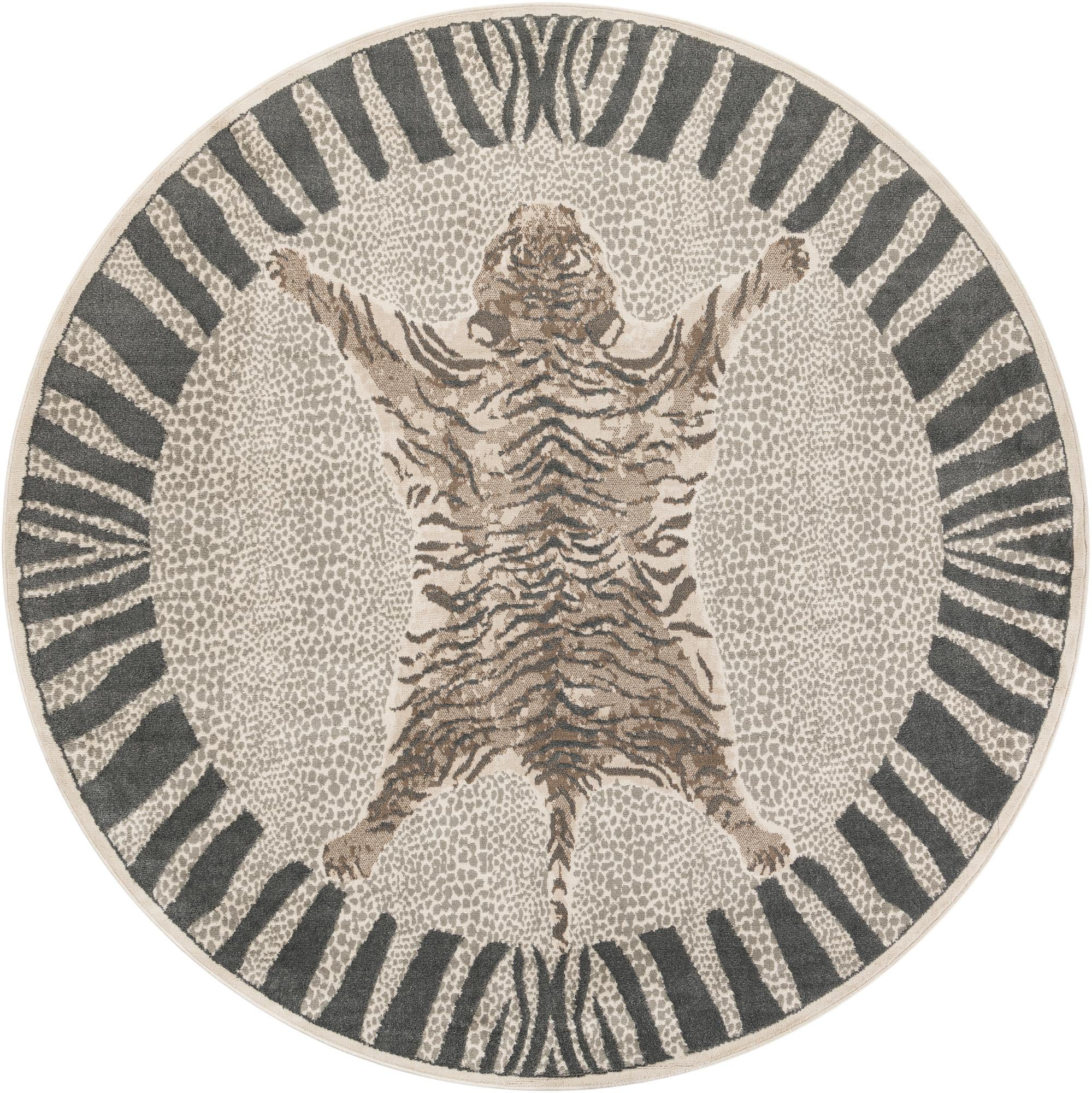 10' x 10' Safari Round Rug