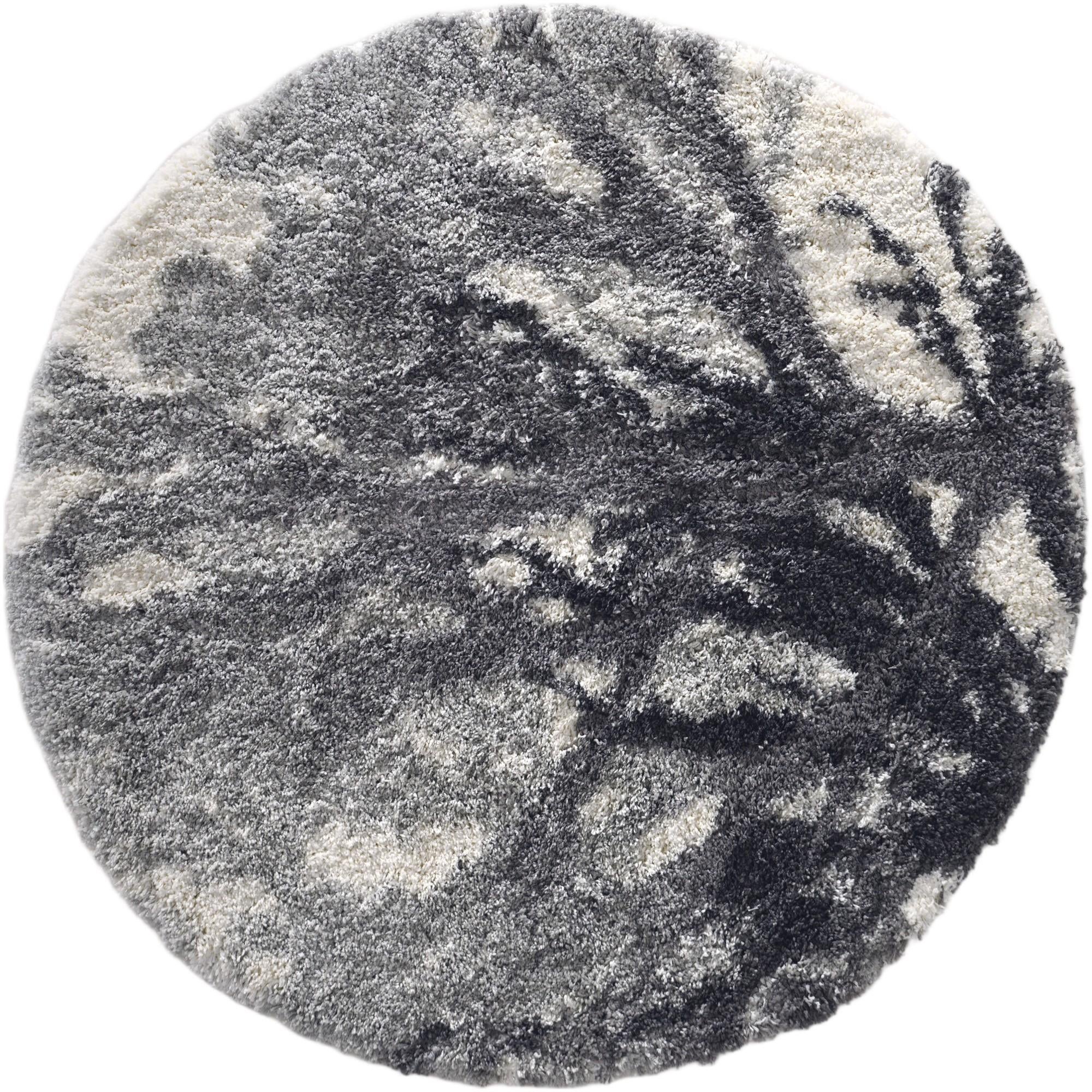 5' 3 x 5' 3 Soft Touch Shag Round Rug
