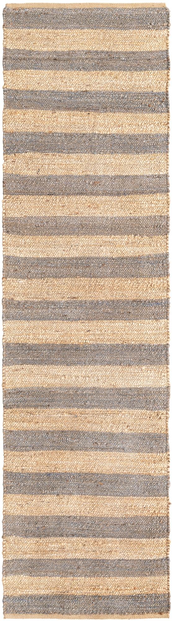 2' 7 x 10' Handmade Braided Jute Runner Rug