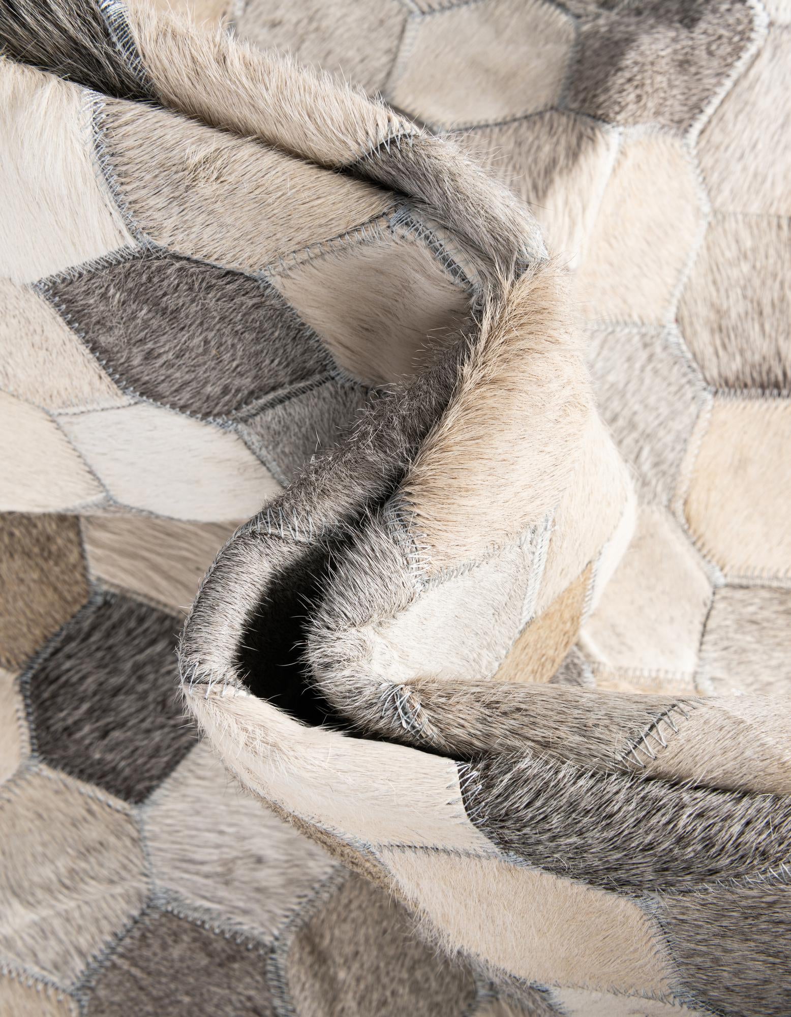 1' 2 x 3' 1 Cowhide Leather Runner Rug