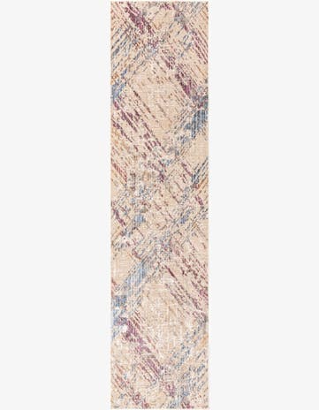 Ivory and Gray Deepa Runner Rug