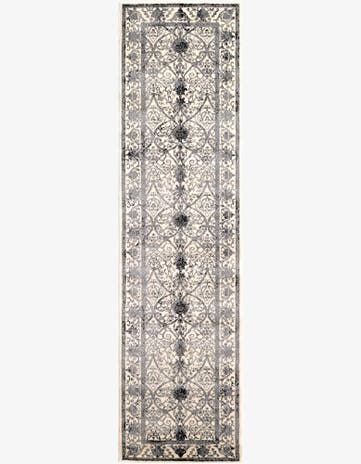 Ivory and Gray Miranda Runner Rug