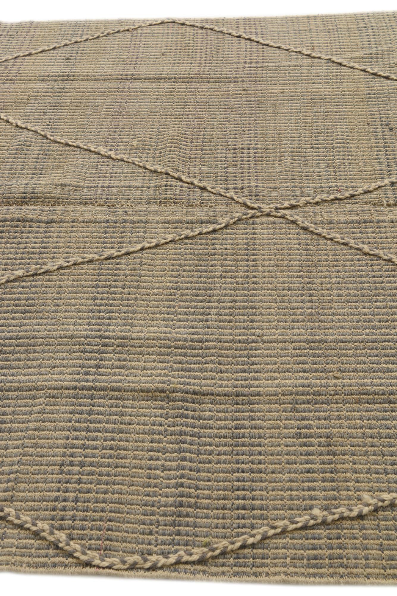5' 10 x 12' 4 Hand Knotted Moroccan Wool Runner Rug