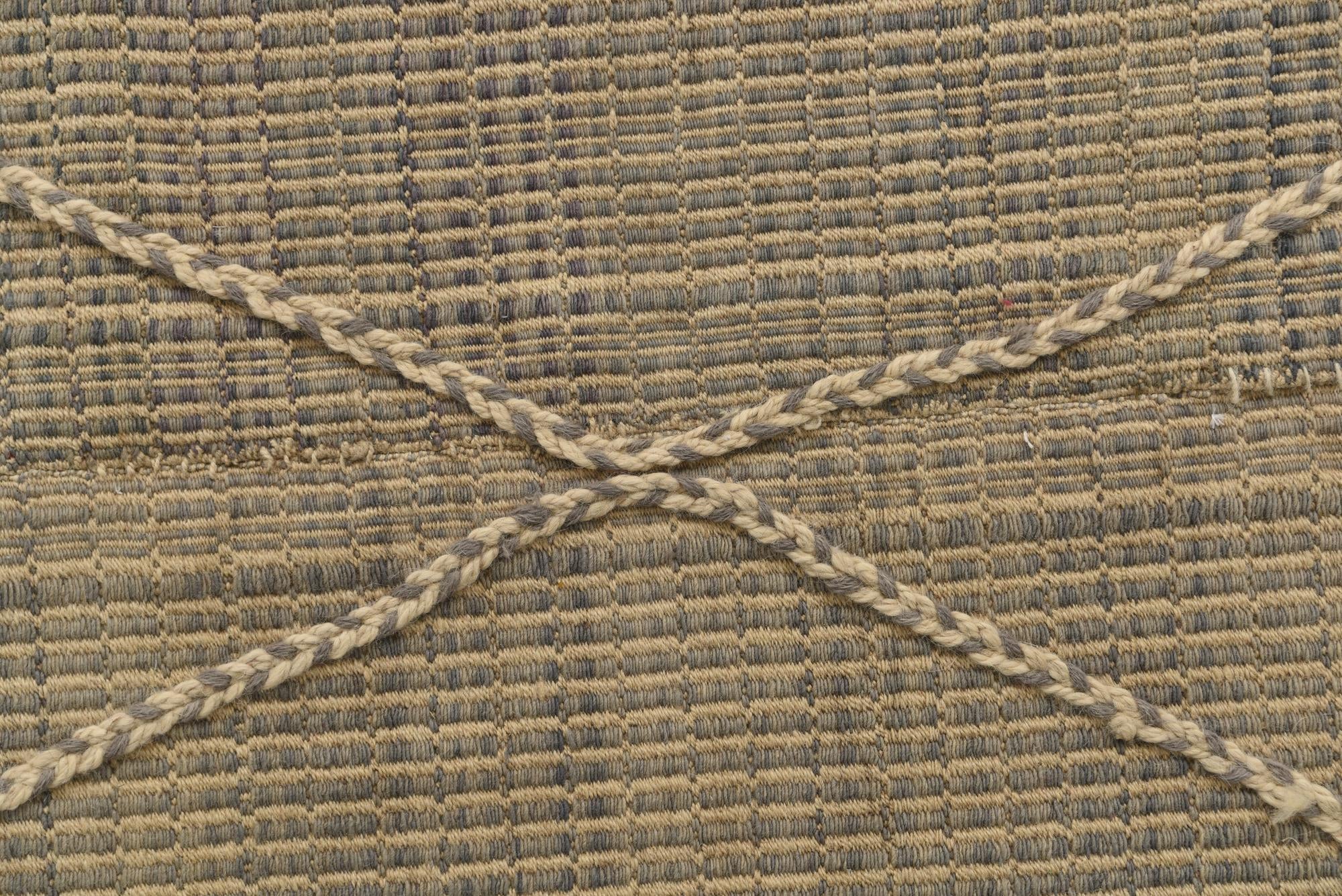 5' 10 x 12' 4 Hand Knotted Moroccan Wool Runner Rug