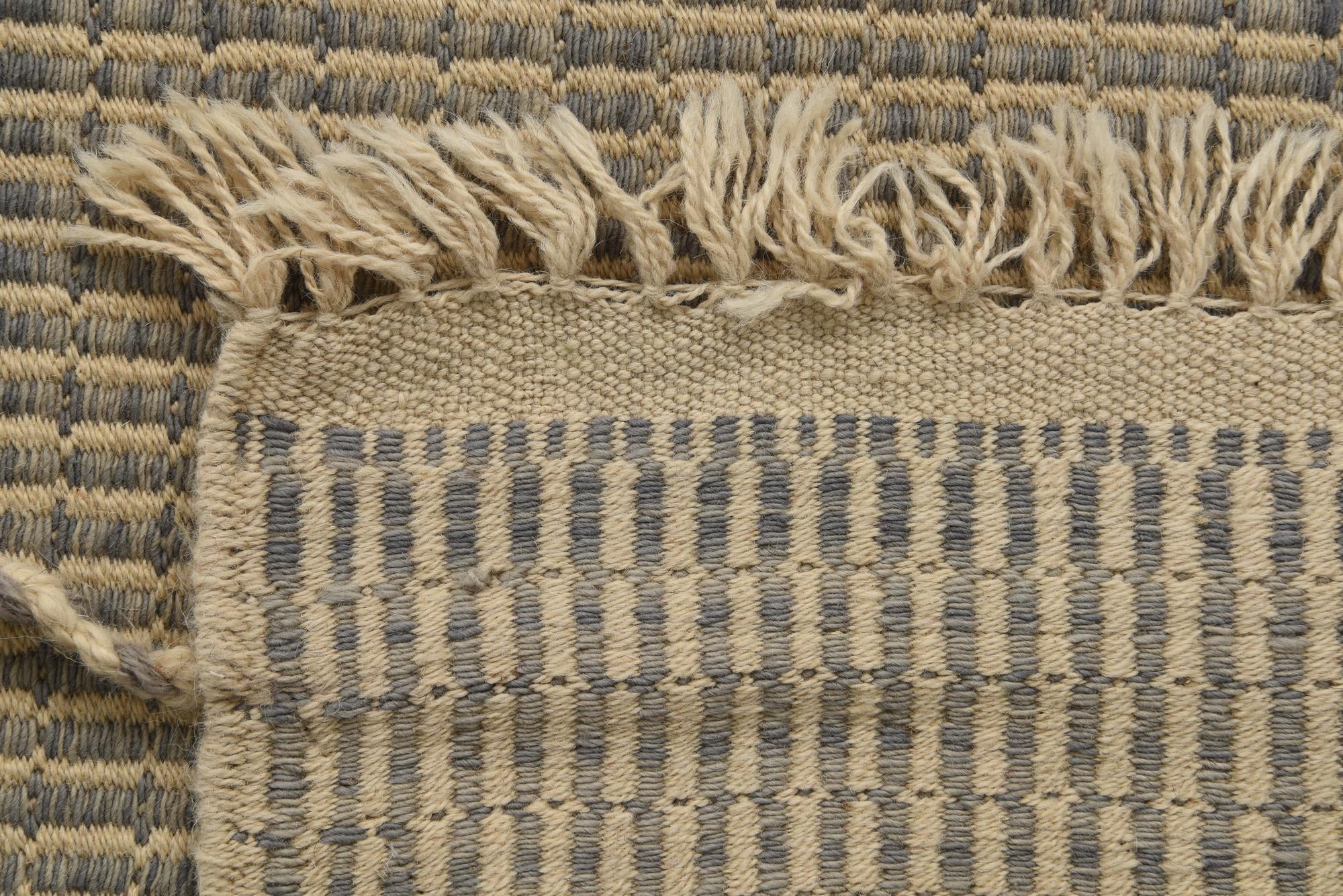 5' 10 x 12' 4 Hand Knotted Moroccan Wool Runner Rug