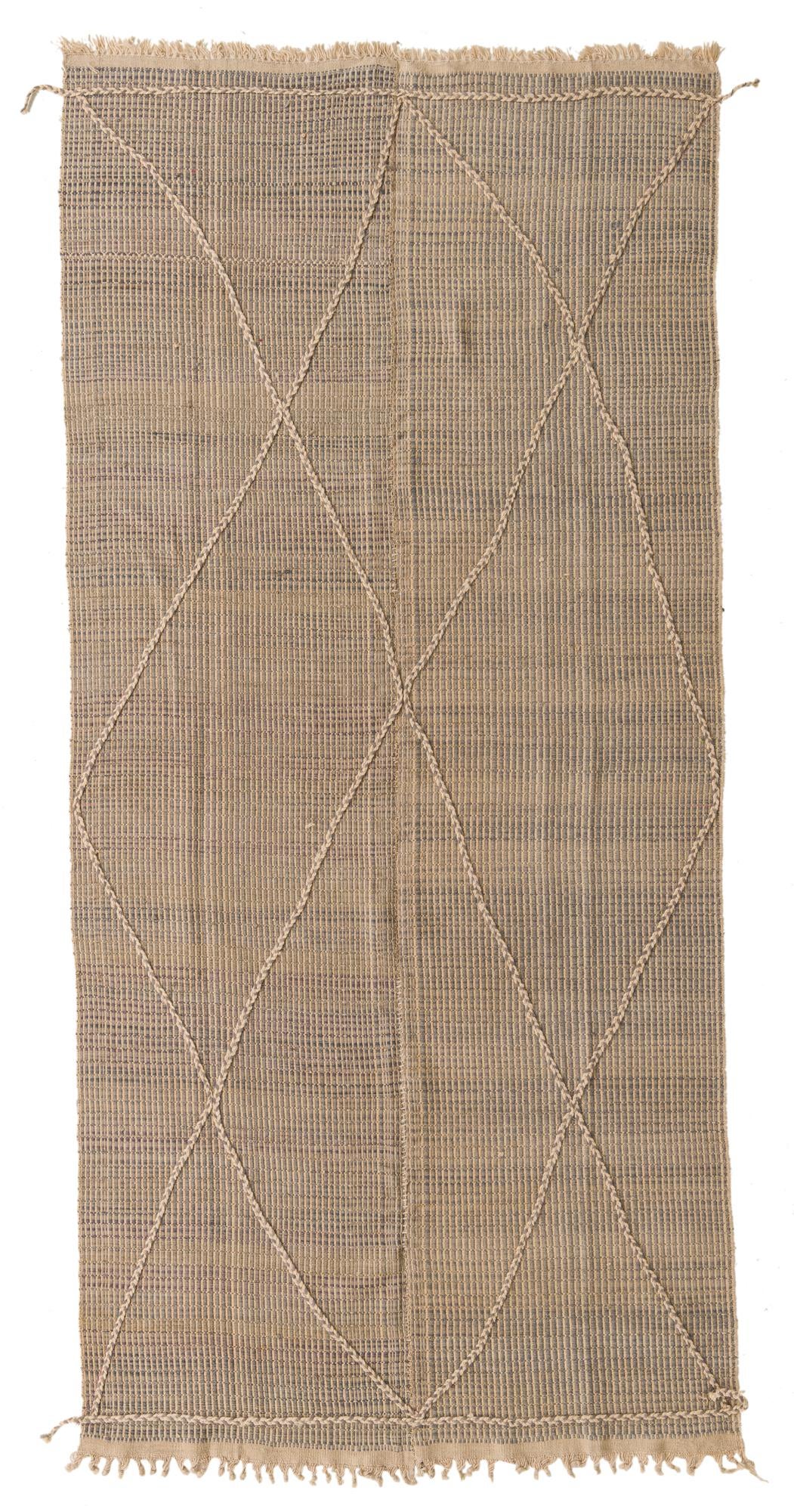 5' 10 x 12' 4 Hand Knotted Moroccan Wool Runner Rug