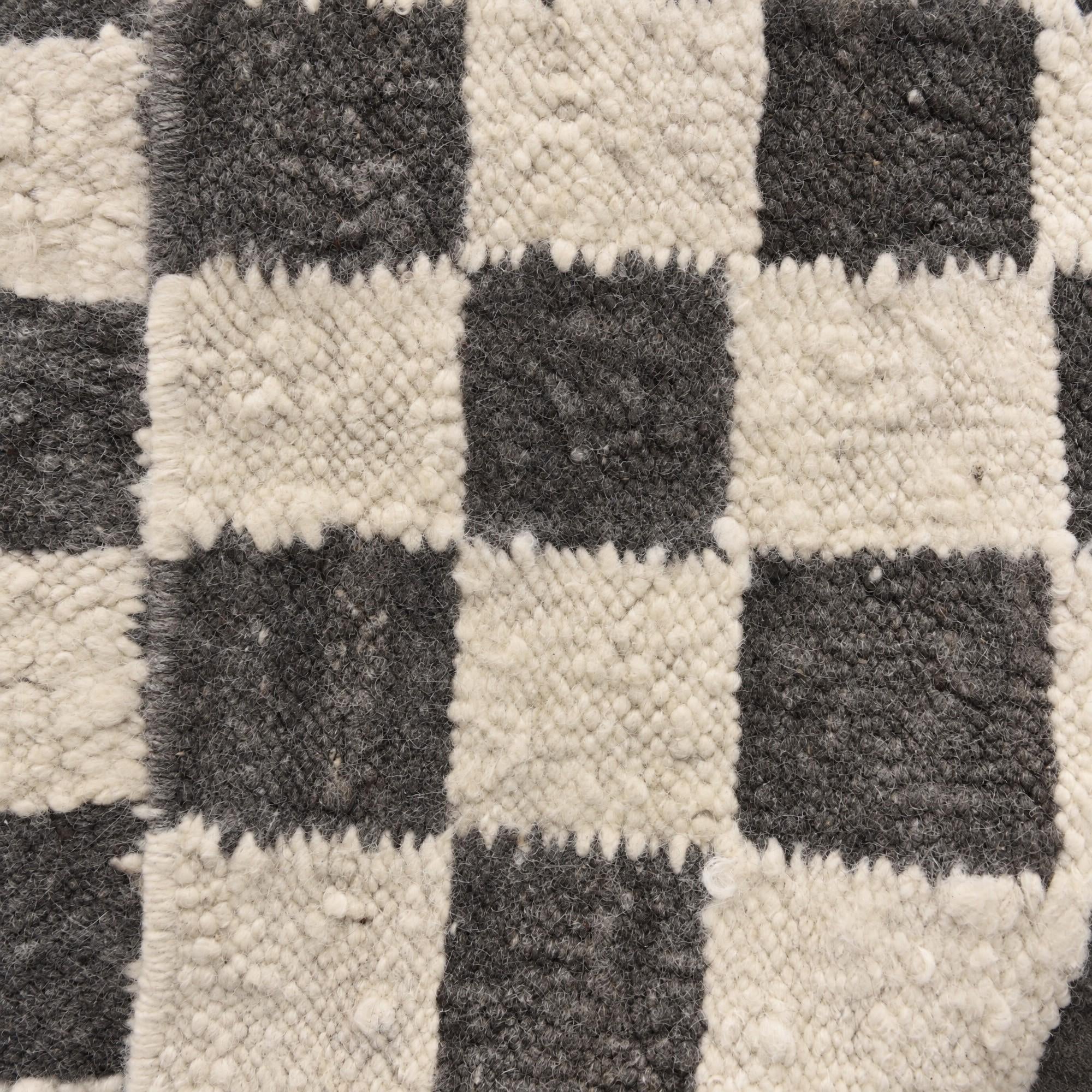 Detail image 12 of 12: 3' 2 x 8' Hand Knotted Moroccan Wool Runner Rug