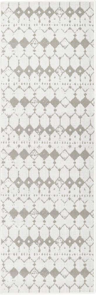 2' x 6' Easy-Clean Lattice Indoor / Outdoor Runner Rug