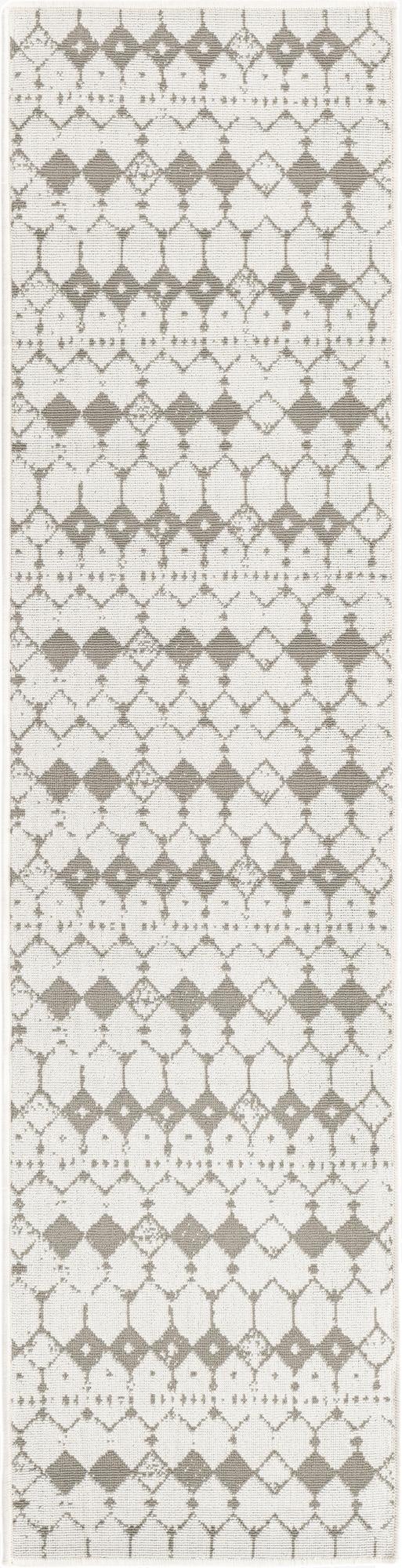 2' x 8' Washable Lattice Indoor / Outdoor Runner Rug