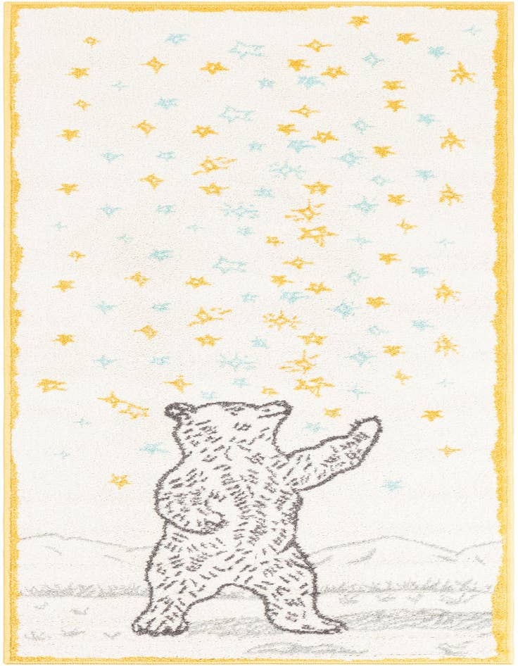 Detail image of 2' 2 x 6' 1 Bear Whimsy Kids Runner Rug