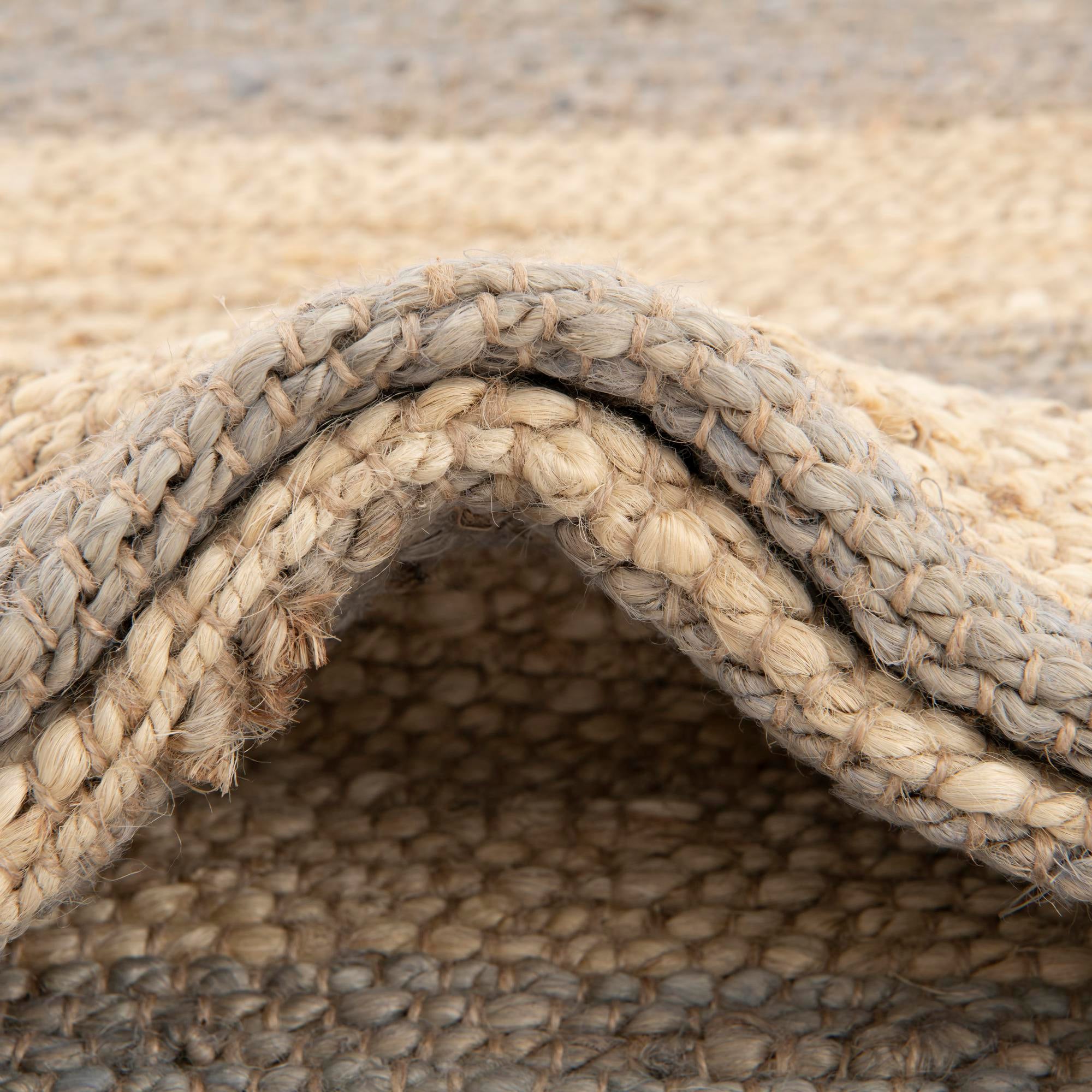 7' 10 x 7' 10 Handmade Braided Jute Square Rug