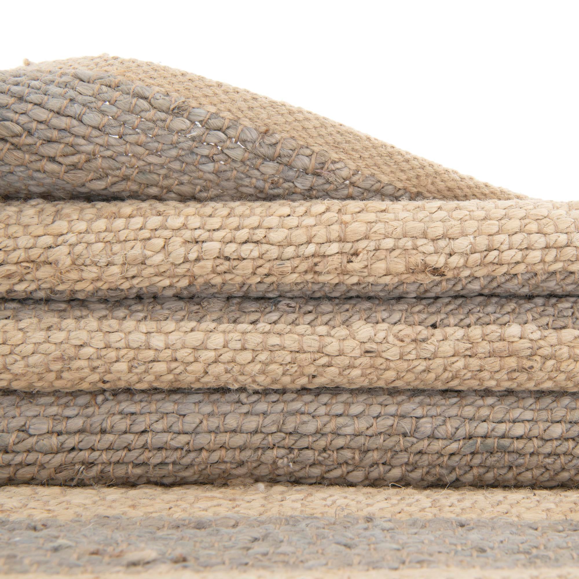 7' 10 x 7' 10 Handmade Braided Jute Square Rug