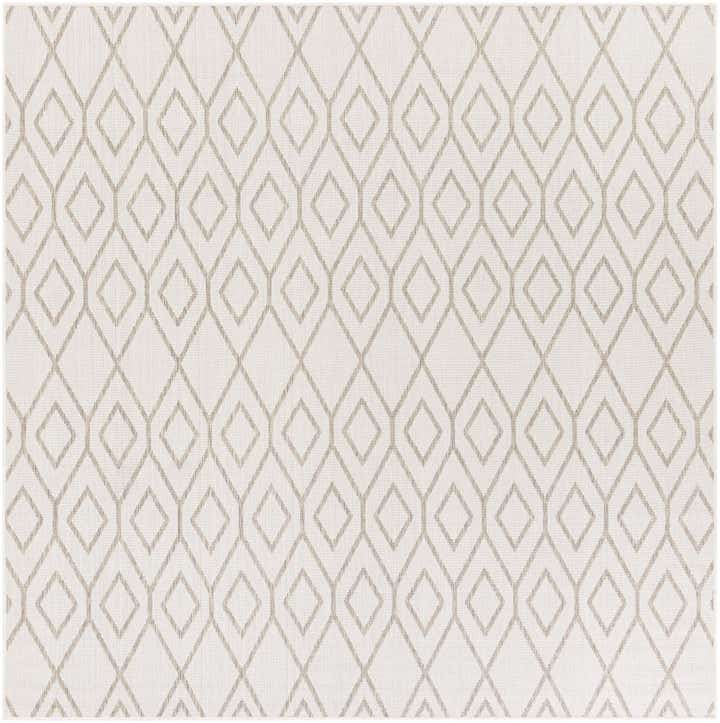 7' 10 x 7' 10 Easy-Clean Jill Zarin Indoor / Outdoor Square Rug
