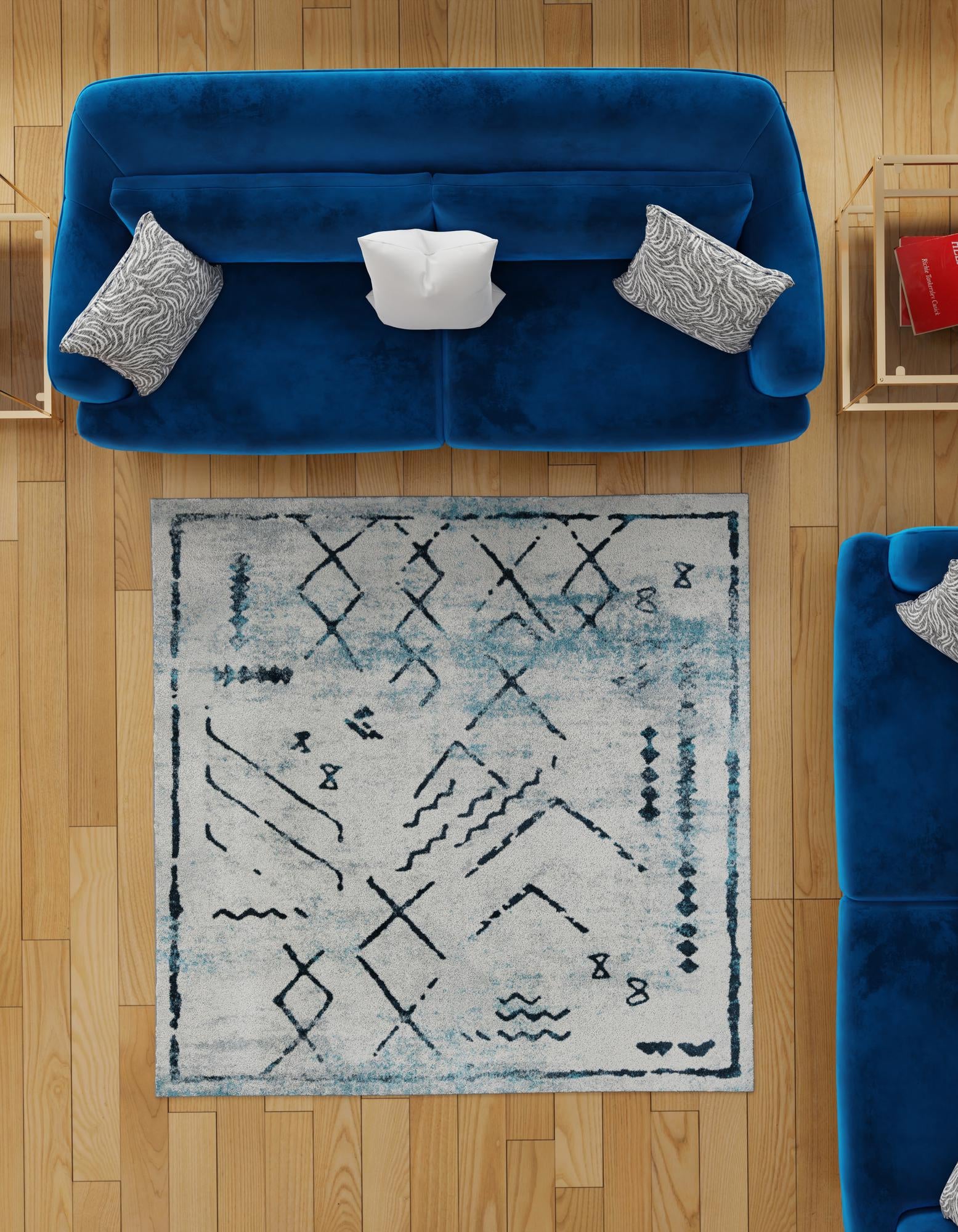 5' 3 x 5' 3 Kamala Washable Square Rug